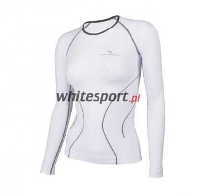 BLUZA TERMOAKTYWNA DAMSKA BRUBECK FITNESS LS11010 BIAŁY