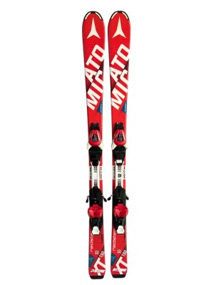 NARTY ATOMIC REDSTER XT 130CM + WIĄZANIA ATOMIC XTE UŻYWANE