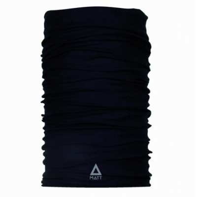 KOMIN WEŁNIANY TERMOAKTYWNY CHUSTA WIELOFUNKCYJNA MATT MERINO WOOL SCARF BLACK