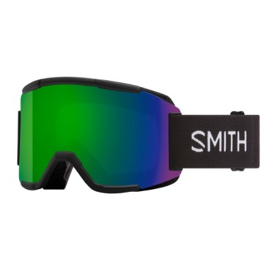 GOGLE SMITH SQUAD BLACK CHROMAPOP SUN GREEN MIRROR + DODATKOWA SZYBA YELLOW 2025