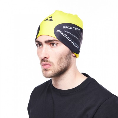 CZAPKA FISCHER NATION BEANIE BLACK/YELLOW