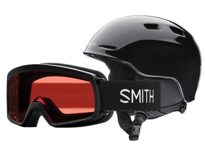 KASK SMITH ZOOM JUNIOR / GOGLE RASCAL COMBO BLACK