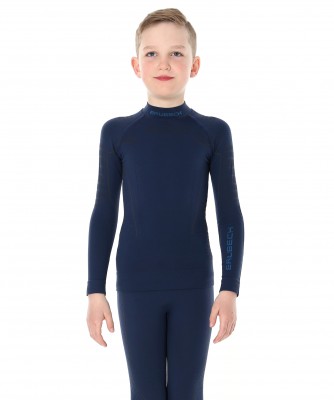 BIELIZNA TERMOAKTYWNA CHŁOPIĘCA BLUZA BRUBECK THERMO LS13640 GRANAT