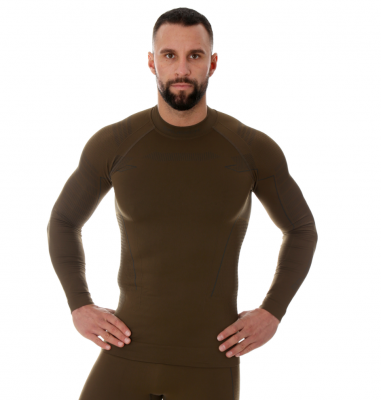 BIELIZNA TERMOAKTYWNA MĘSKA KOMPLET BRUBECK RANGER THERMO LS1486M LE1276 KHAKI