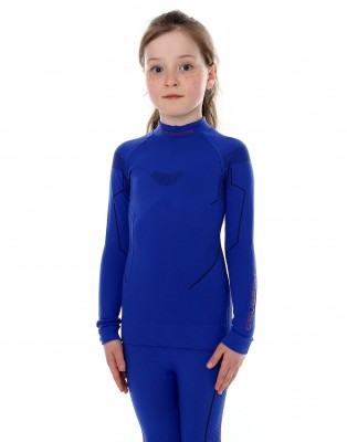 BLUZA TERMOAKTYWNA DZIEWCZECA BRUBECK THERMO LS13650 KOBALT