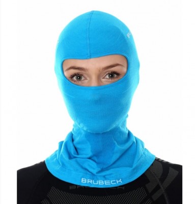 KOMINIARKA TERMOAKTYWNA UNISEX BRUBECK WOOL KM10370 BŁĘKIT