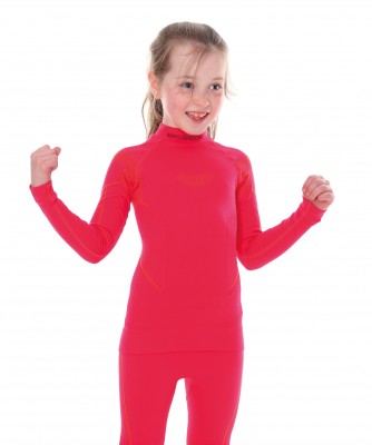 BLUZA TERMOAKTYWNA DZIEWCZĘCA BRUBECK THERMO LS13650 MALINA