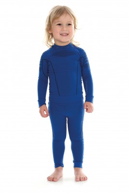 BLUZA TERMOAKTYWNA CHŁOPIĘCA BRUBECK THERMO LS13660 NIEBIESKI