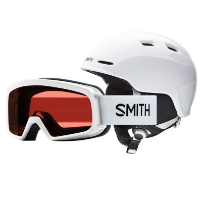 KASK SMITH ZOOM JUNIOR / GOGLE RASCAL COMBO WHITE