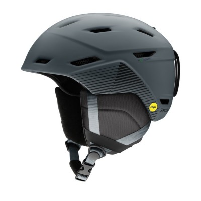 KASK SMITH MISSION MIPS MATTE SLATE STRIPES 2025