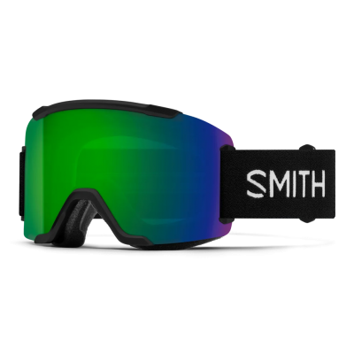 GOGLE SMITH SQUAD 2 BLACK CHROMAPOP SUN GREEN MIRROR + DODATKOWA SZYBA YELLOW 2027