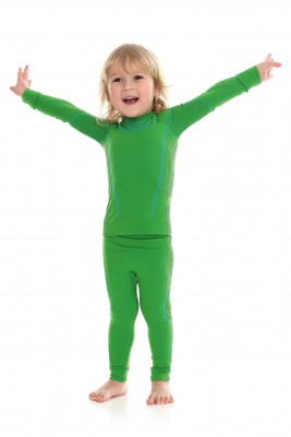 BLUZA TERMOAKTYWNA CHŁOPIĘCA BRUBECK THERMO LS13660 ZIELONY