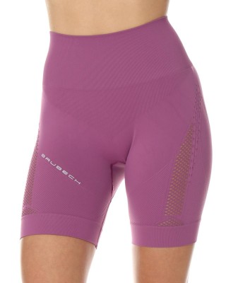 LEGGINSY TERMOAKTYWNE KRÓTKIE BRUBECK GYM LB10440 WRZOSOWY