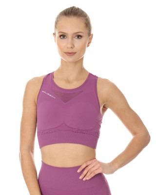 CROP TOP TERMOAKTYWNY DAMSKI BRUBECK GYM CR10210 WRZOSOWY