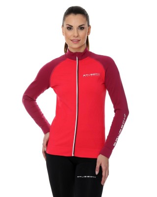 BLUZA TERMOAKTYWNA DAMSKA BRUBECK ATHLETIC LS13520	MALINOWY/AMARANTOWY