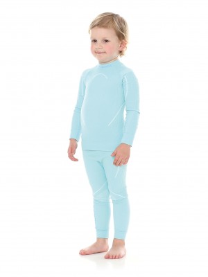 BLUZA TERMOAKTYWNA DZIEWCZĘCA BRUBECK THERMO LS13670 BŁĘKIT