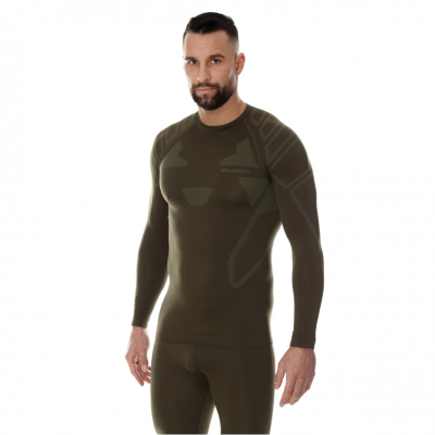 BLUZA TERMOAKTYWNA MĘSKA BRUBECK RANGER PROTECT LS1421M KHAKI