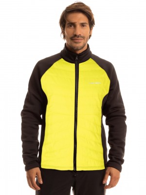 KURTKA FISCHER DYNAMIC HYBRID UNISEX HYBRID LAYER JACKET YELLOW-BLACK 2025
