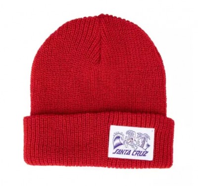 CZAPKA SANTA CRUZ BEACH BUM LABEL BEANIE ARTISAN RED