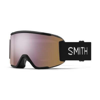 GOGLE SMITH SQUAD S BLACK CHROMAPOP EVERYDAY ROSE GOLD MIRROR + DODATKOWA SOCZEWKA CLEAR 2025