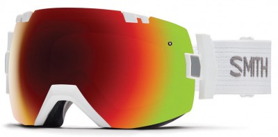 GOGLE SMITH I/OX WHITE RED SOL X MIRROR + DODATKOWA SZYBA BLUE SENSOR MIRROR