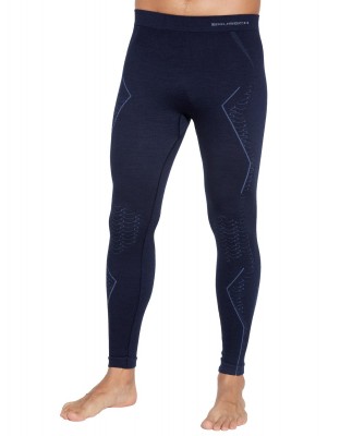 SPODNIE TERMOAKTYWNE MĘSKIE BRUBECK EXTREME MERINO WOOL GRANATOWY LE1352M