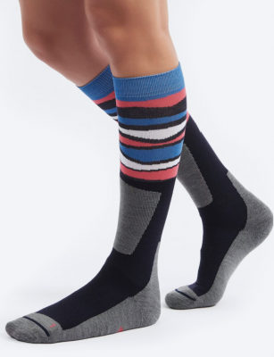 SKARPETY FISCHER COMFORT LADY SKI SOCK ALPINE MERINO WOOL DARK NAVY