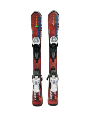 NARTY NORDICA HOT ROD JR 80 CM + WIĄZANIA MARKER 45