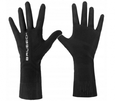 RĘKAWICZKI MERINO BRUBECK GLOVES GE10020 CZARNY