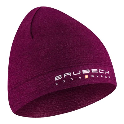 CZAPKA WEŁNIANA BRUBECK ACTIVE WOOL HM10180 ŚLIWKOWY