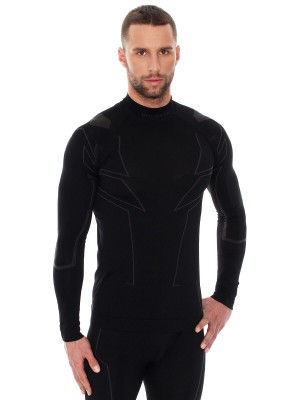 BLUZA TERMOAKTYWNA UNISEX BRUBECK COOLER LS11800 CZARNY