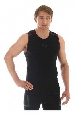 BEZRĘKAWNIK MĘSKI MEN SLEEVELESS SHIRT SL10130 CZARNY