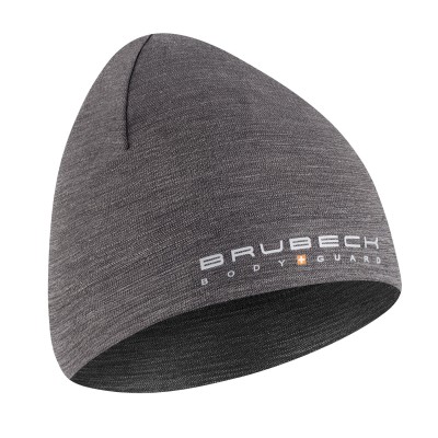CZAPKA WEŁNIANA BRUBECK ACTIVE WOOL HM10180 STALOWY