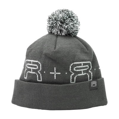 CZAPKA FR SKATES FR POMPOM BEANIE GREY