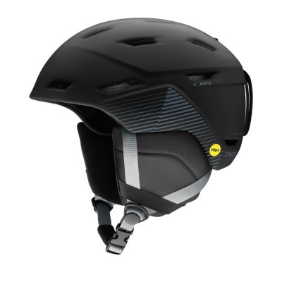 KASK SMITH MISSION MIPS MATTE BLACK STRIPES 2025