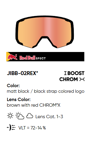 GOGLE RED BULL SPECT OTG SKI GOGGLES JIBB-02REX PHOTOCHROME I BOOST