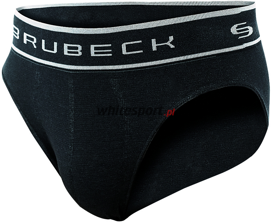 SLIPY MĘSKIE SPORTOWE BRUBECK SWISS COTTON BE00350 CZARNY